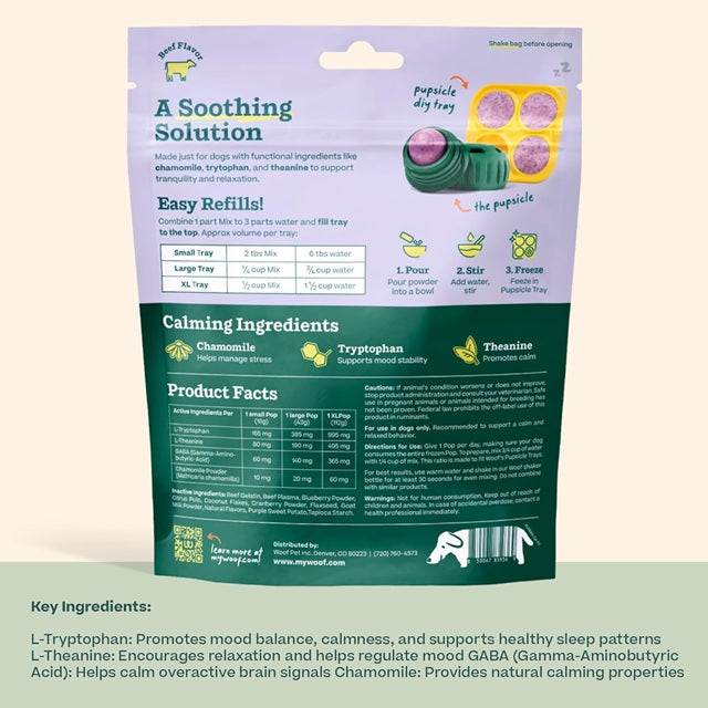 Pupsicle Mix Calming Support Beef Flavor DIY Lickable Dog Treats 5.5-oz