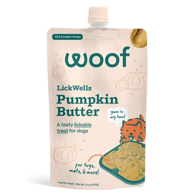 Woof LickWells Pumpkin Butter 12 oz Ready to Serve