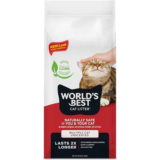 World's Best Multiple Cat Clumping Formula Cat Litter 28 Lbs.