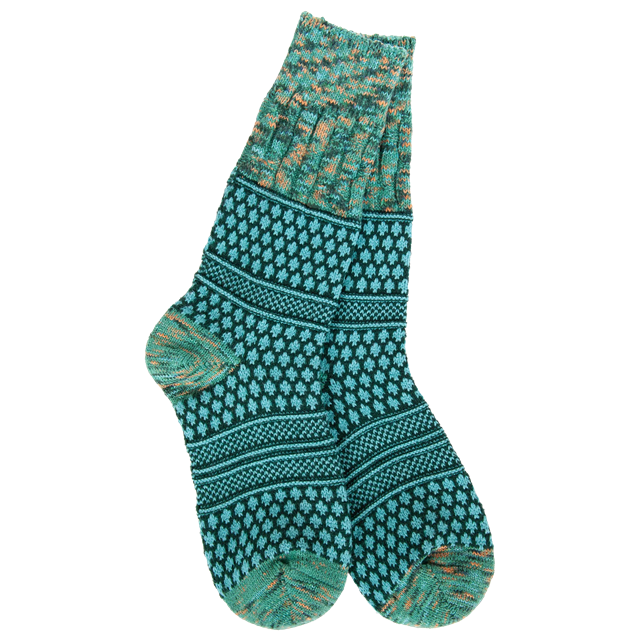 World's Softest Women's Weekend Gallery Textured Crew Sock, Woodland