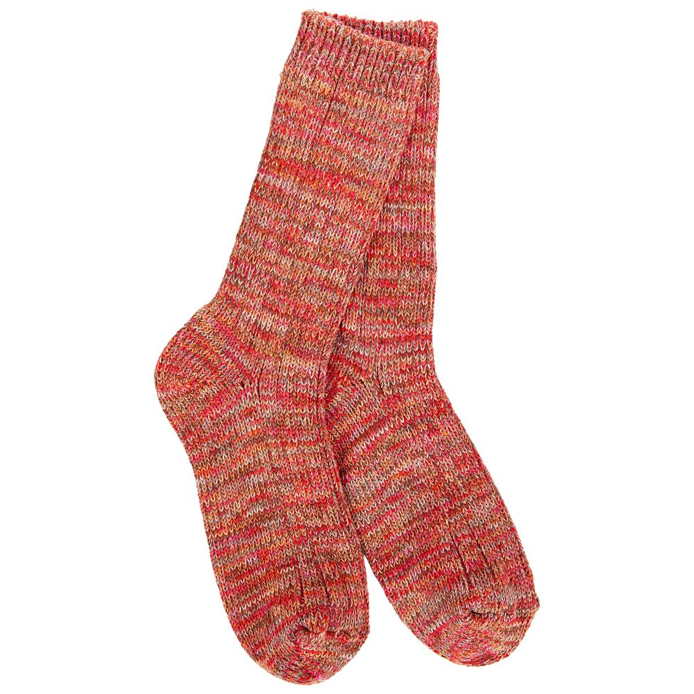 World's Softest Women's Weekend Missioni Crew Sock, Brick