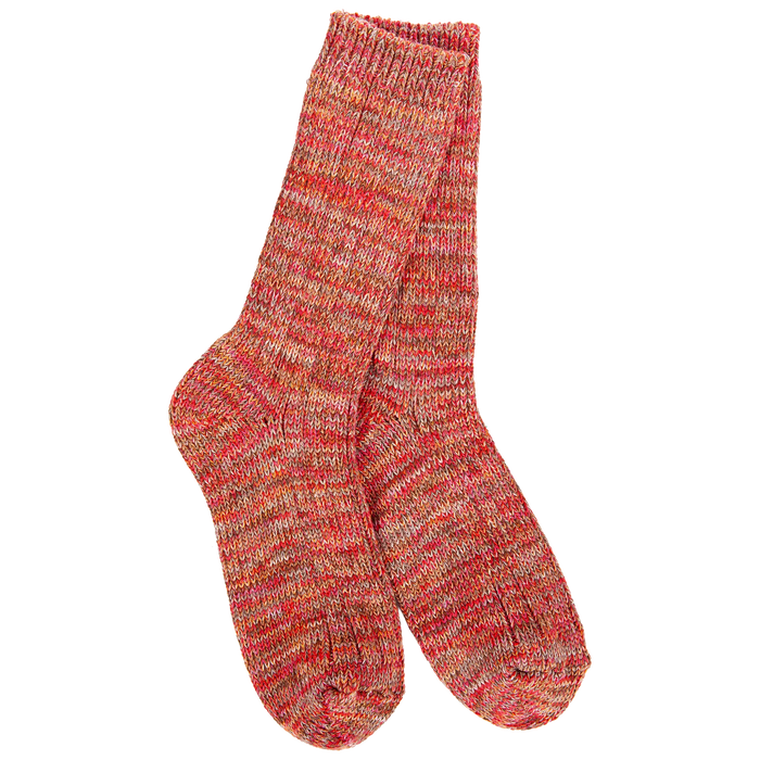World's Softest Women's Weekend Missioni Crew Sock, Brick
