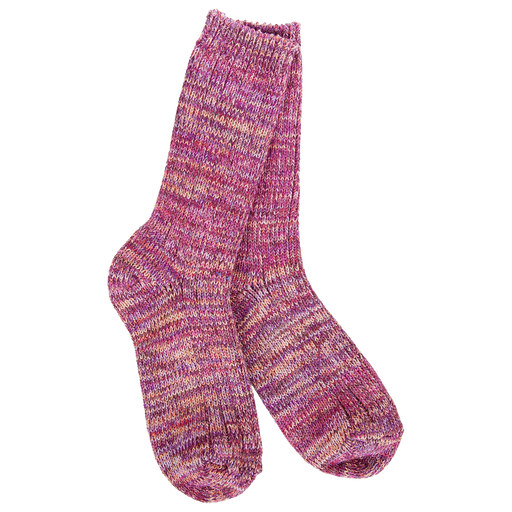 World's Softest Women's Weekend Missioni Crew Sock, Moonstone