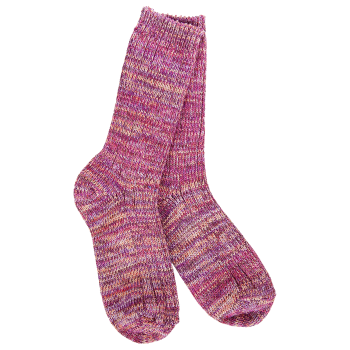 World's Softest Women's Weekend Missioni Crew Sock, Moonstone
