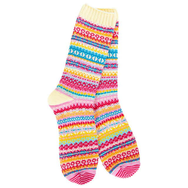 World's Softest Women's Weekend Nordic Crew Sock, Whimsy
