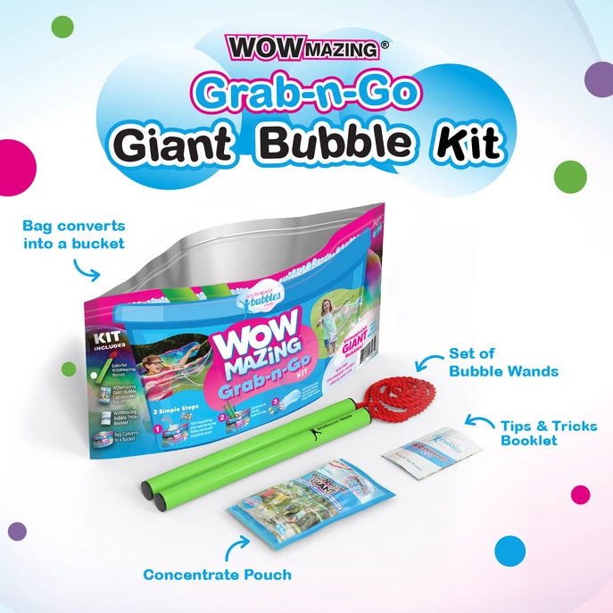 WOWmazing Grab-n-Go Giant Bubble Kit