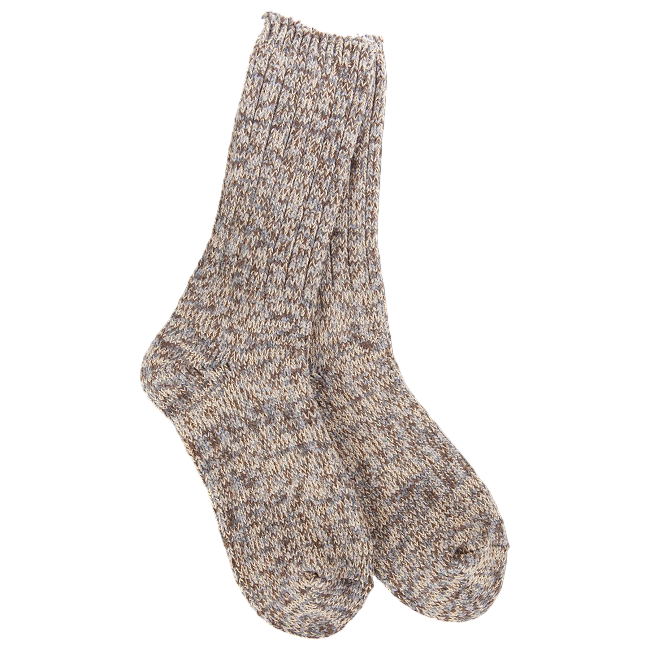 World's Softest Women's Weekend Ragg Crew Sock, Nutty