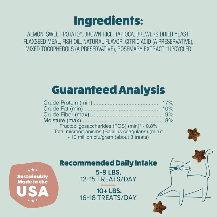 Superstar Crunchers Yam Good Salmon Crunchy Cat Treats 2.5oz