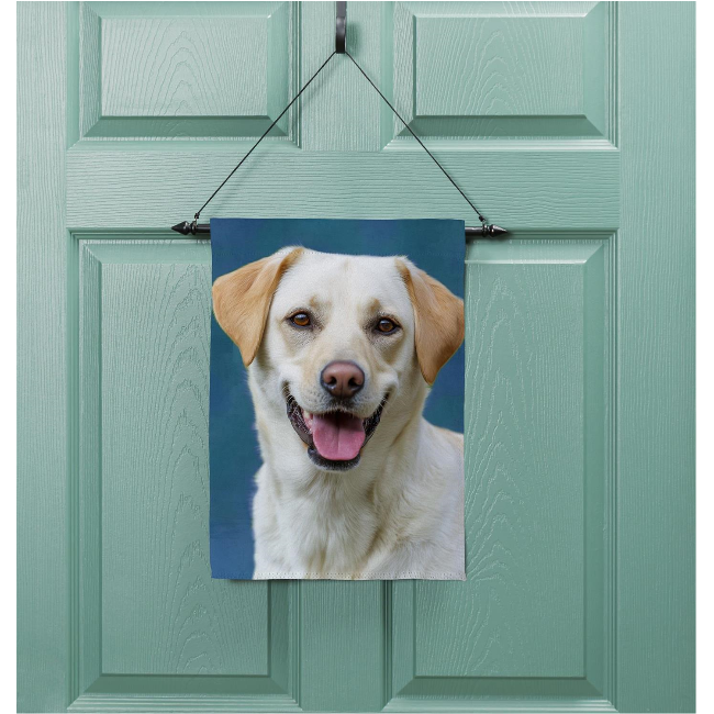 Yellow Lab Photo Garden Flag