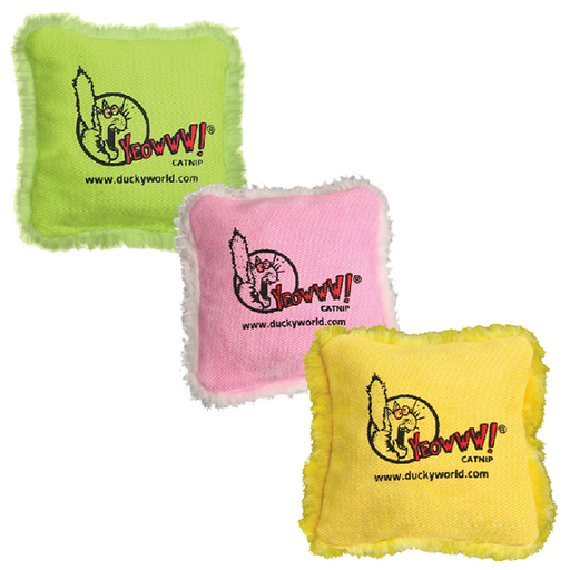 Yeowww! Pillow Catnip Cat Toy, Assorted Colors