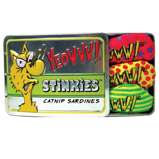 Yeowww! Stinkies Catnip Toy, 3-Pack Tin