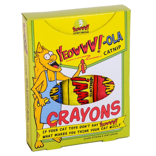 Yeowww!-ola Crayons 3-Pack Catnip Toy
