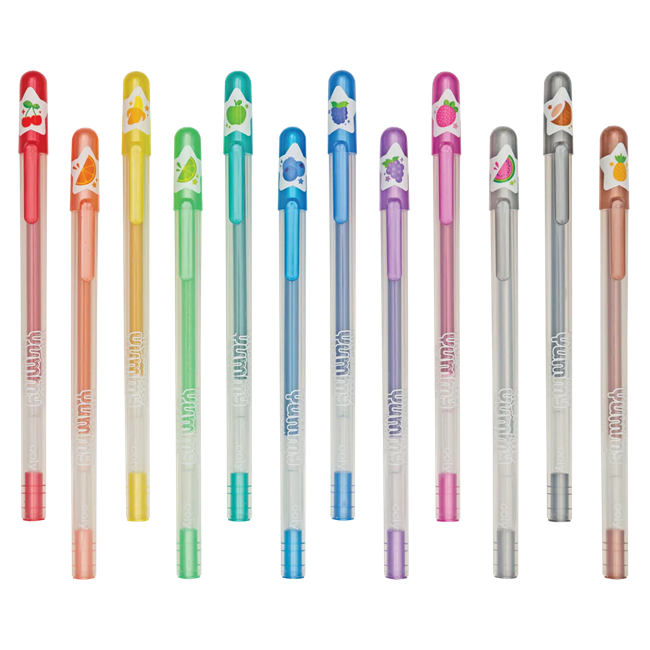 Yummy Yummy Scented Glitter Gel Pens - Set of 12