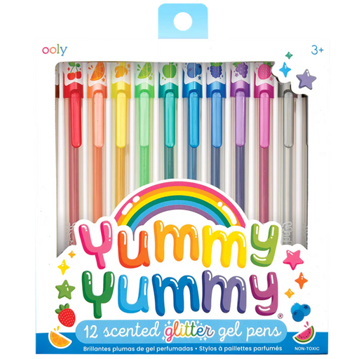 Yummy Yummy Scented Glitter Gel Pens - Set of 12