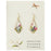 Bright Blooms Dried Flower Gold Diamond Earrings