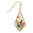 Bright Blooms Dried Flower Gold Diamond Earrings