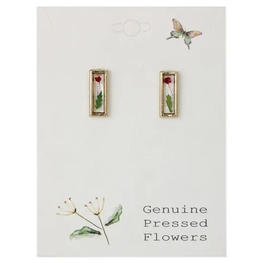 Cottage Classic Dried Flower Bar Post Earring