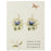 Curious Kitty Gold Blue Dried Flower Earrings