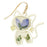 Curious Kitty Gold Blue Dried Flower Earrings