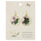 Purple Posey Round Gold Dried Flower Earrings