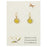 Sunshine Yellow Gold Dried Flower Earrings