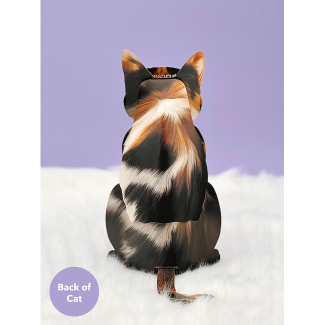 FreshCut Paper Calico Cat Pop-Up 3D Greeting Card