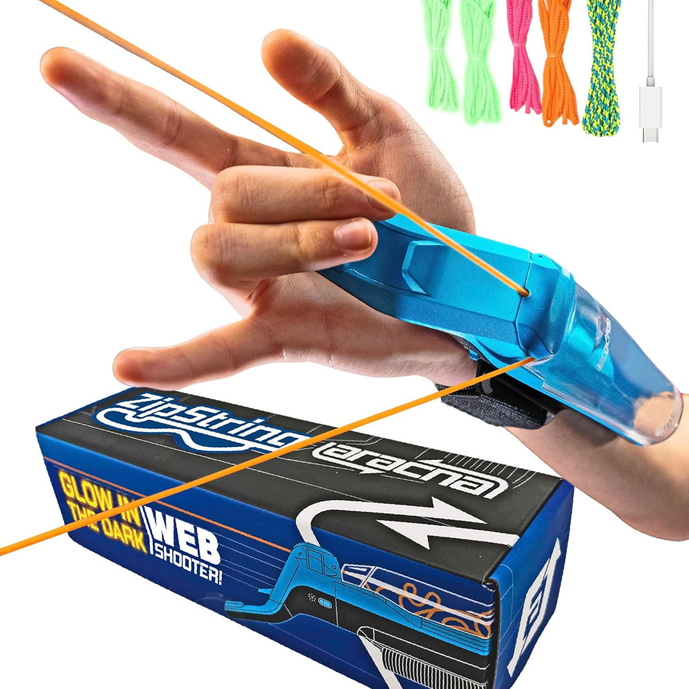 ZipString Aracna Glow-in-the-Dark Webshooter Loop String Toy