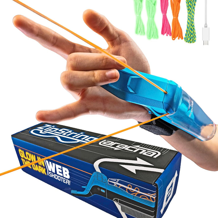ZipString Aracna Glow-in-the-Dark Webshooter Loop String Toy