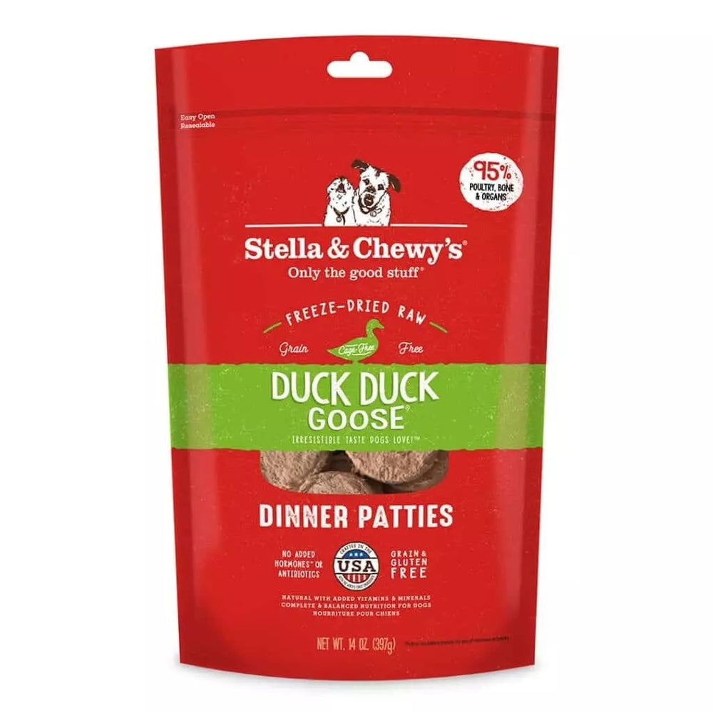 Stella & Chewy's Duck Duck Goose Freeze-Dried Raw Dinner Patties Dog Food