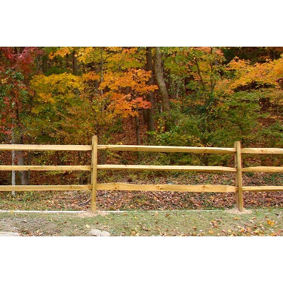 Three Post Fence Split Rail Fencing, 3-Hole Line Post — Ellington Agway
