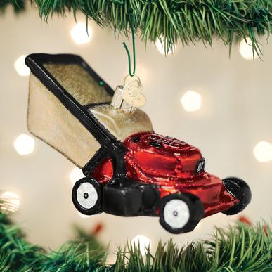 Old World Christmas Push Lawn Mower Ornament