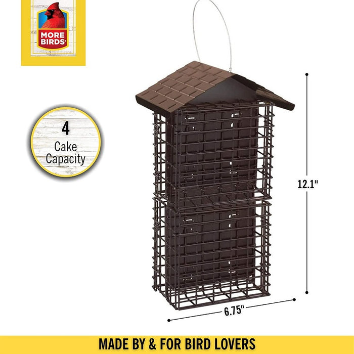 Four-Cake Suet Buffet With Weather Guard