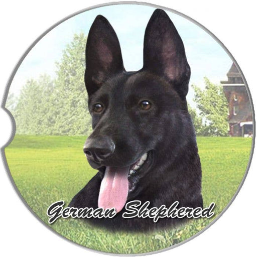 German Shepherd, Black Car Coaster