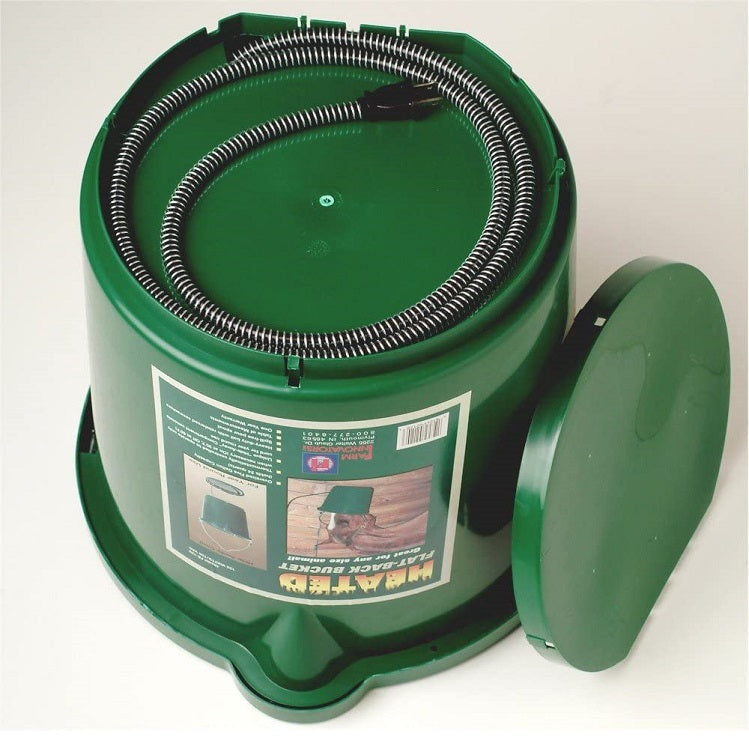 Farm Innovators 5Gallon Heated FlatBack Bucket FB120 — Ellington Agway