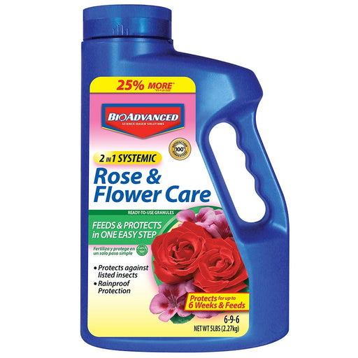 Rose & Flower Care 2-in-1 Systemic Granules, 5 lb.- BioAdvanced