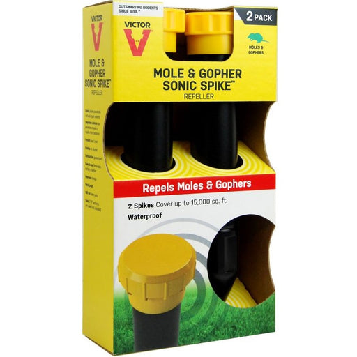 Victor® Mole & Gopher Sonic Spike™ Repeller 2-Pack