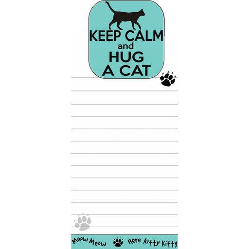 Keep Calm and Hug a Cat Magnetic List Pad