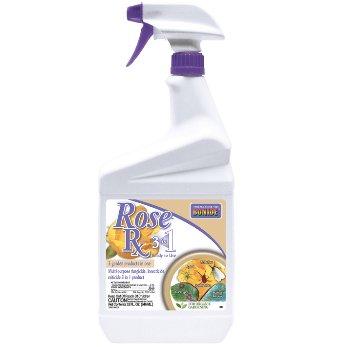 Rose Rx 3-in-1 Insect, Disease & Mite Control, 32 oz. Concentrate- Bonide