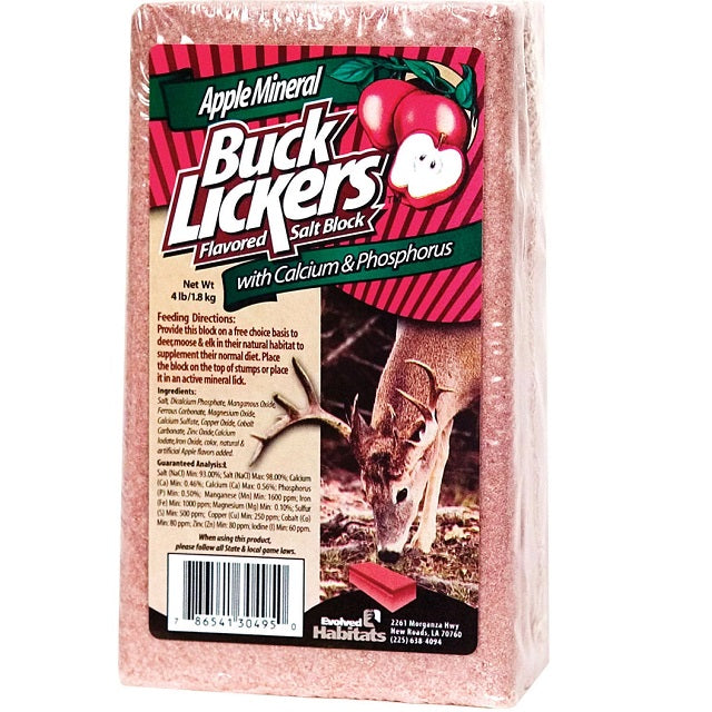 Buck Lickers Apple Deer Block, 4-lbs