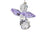 Crystal Guardian Angel Suncatcher - Light Amethyst (June)
