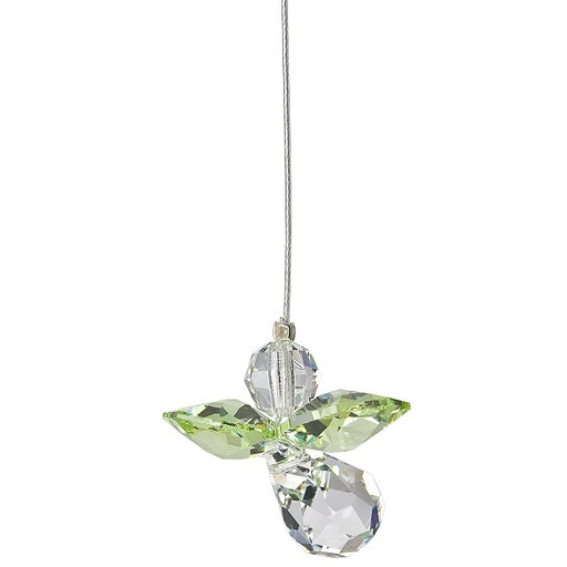 Crystal Guardian Angel Suncatcher - Peridot (August)
