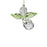 Crystal Guardian Angel Suncatcher - Peridot (August)