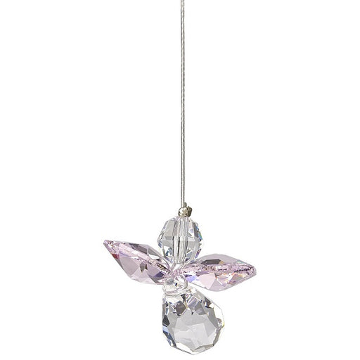 Crystal Guardian Angel Suncatcher - Rose (October)