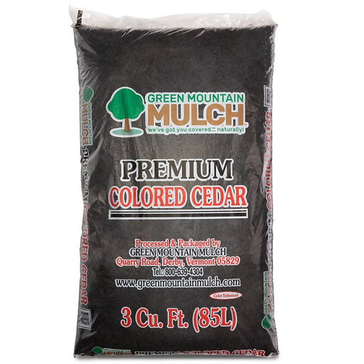 Green Mountain Color Enhanced Black Cedar Mulch, 3 Cu. Ft. Bag