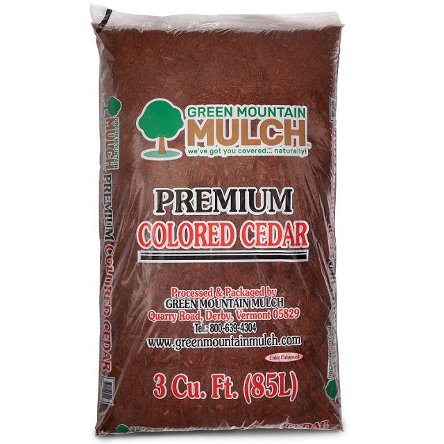Green Mountain Color Enhanced Red Cedar Mulch, 3 Cu. Ft. Bag
