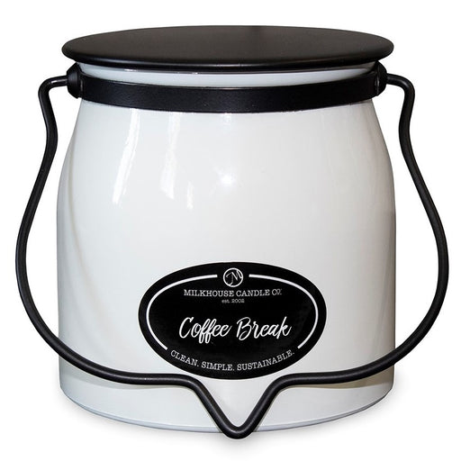 Milkhouse Creamery Collection Soy Candle: Coffee Break, 16-oz. Butter Jar
