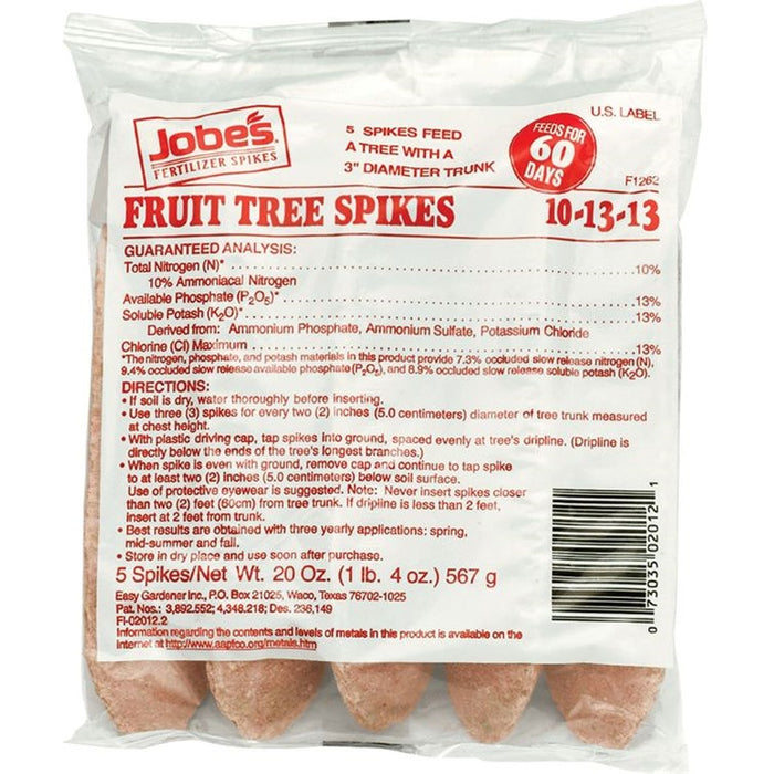 Jobe's Fruit Tree Fertilizer Spikes, 5 pack