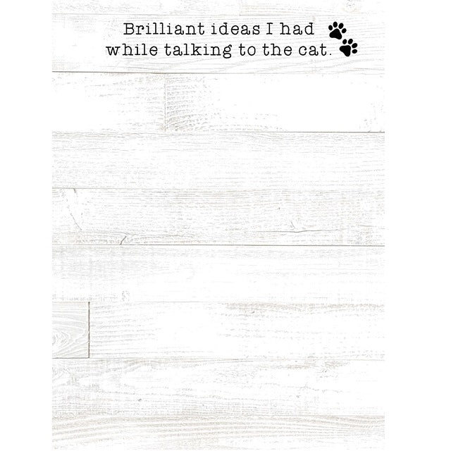 Brilliant Ideas I Had While Talking To The Cat Mini Notepad