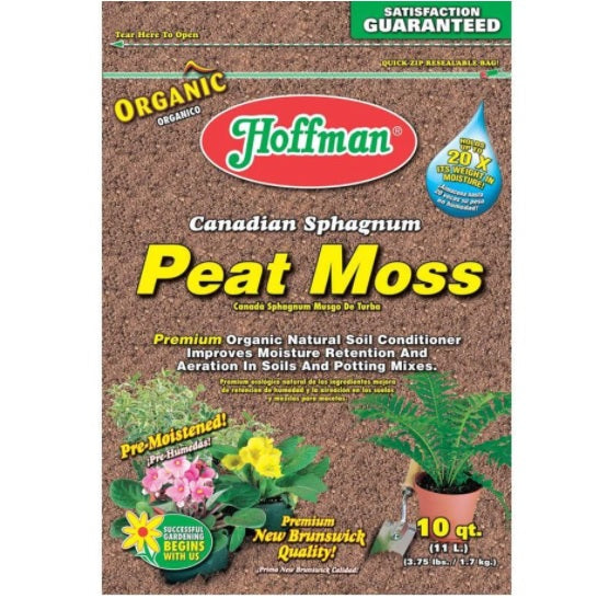 Hoffman Organic Sphagnum Peat Moss, 10 qt.