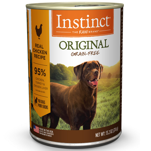 Instinct Original Wet Dog Food, Real Chicken Recipe- Case of 6, 13.2 oz. Cans
